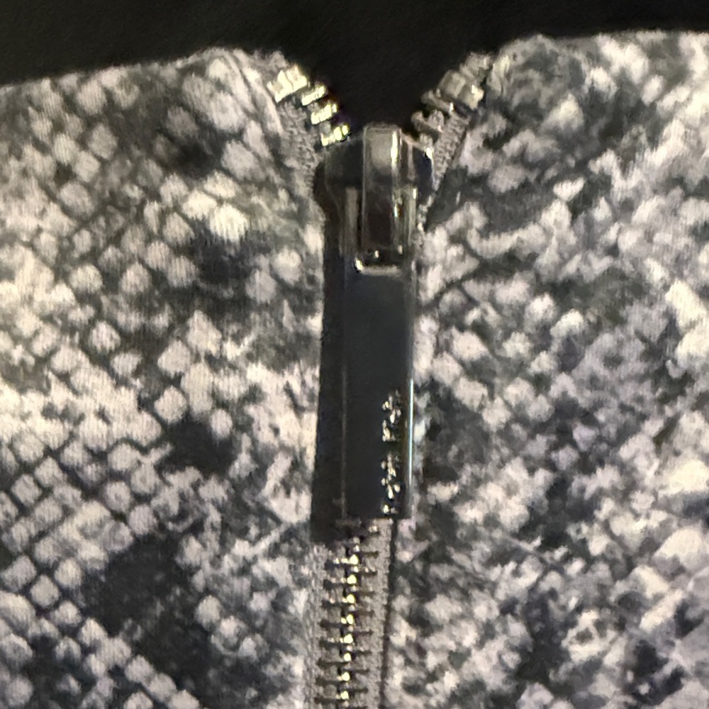 Calvin Klein Black and Gray Snake Print Midi Dress - Picture 6 of 11